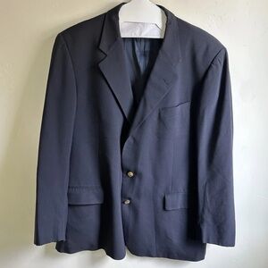 Bobby Jones Vtg Blazer Men’s 44R Navy Blue 2 Button Sport Coat Classic Preppy